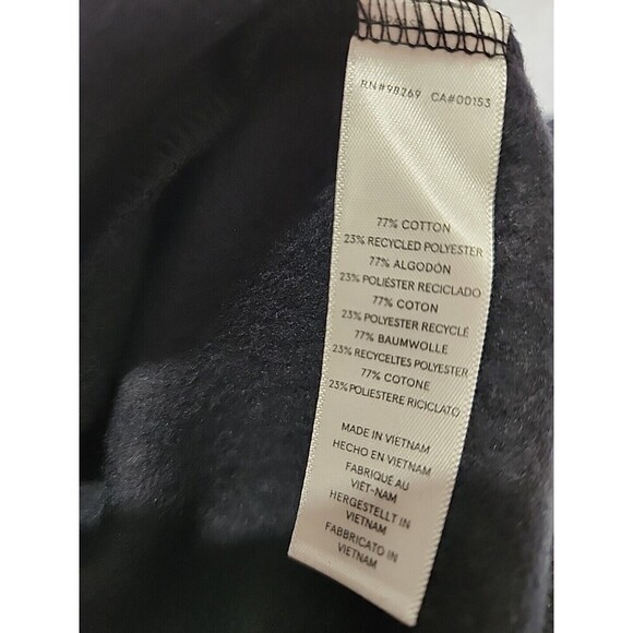 Alternative Sweater Size Medium Black Fleece Mock Neck Super Soft New - Picture 11 of 13